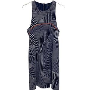 THML - HIGH-NECK SHIFT FIT & FLARE DRESS - SIZE LARGE AND RUNS SMALL !!! B4